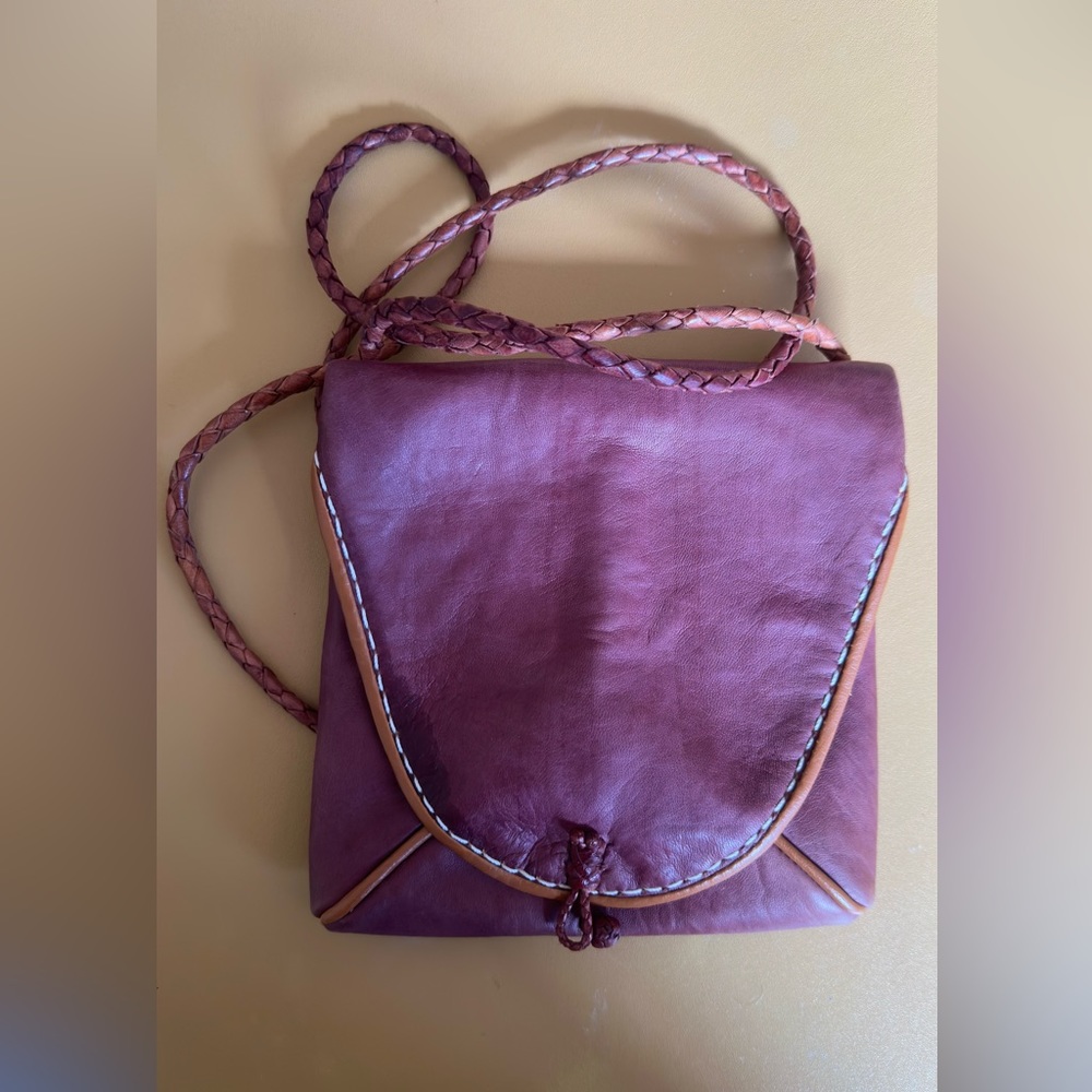 Moroccan handcrafted leather shoulder bag